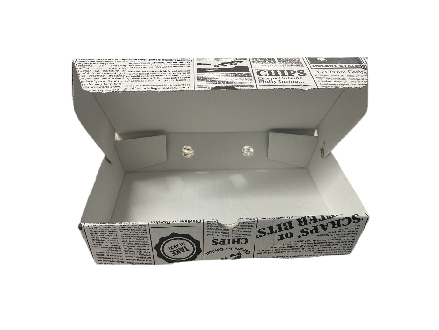 NewsPrint Fish & Chips Box Small