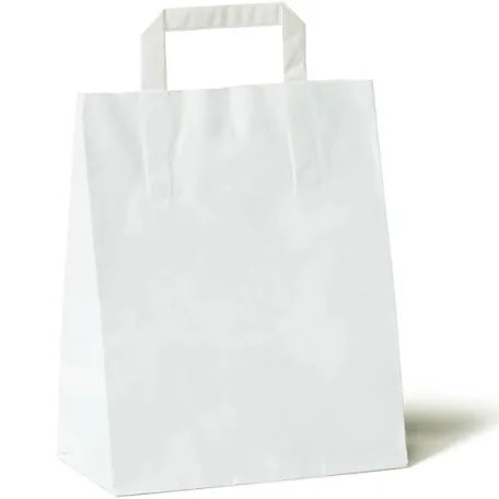 Large Brown Internal Flat Handle Paper Bag