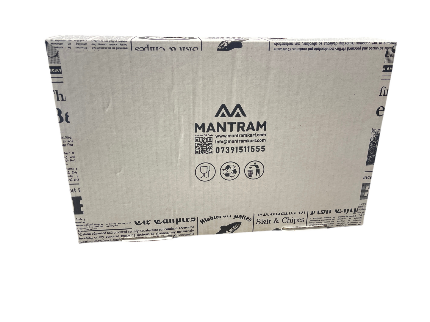 NewsPrint Fish & Chips Box Small