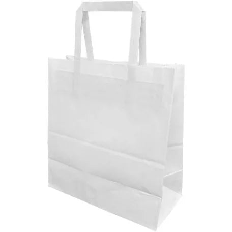 White Small Internal Flat Handle Bag - 250pcs