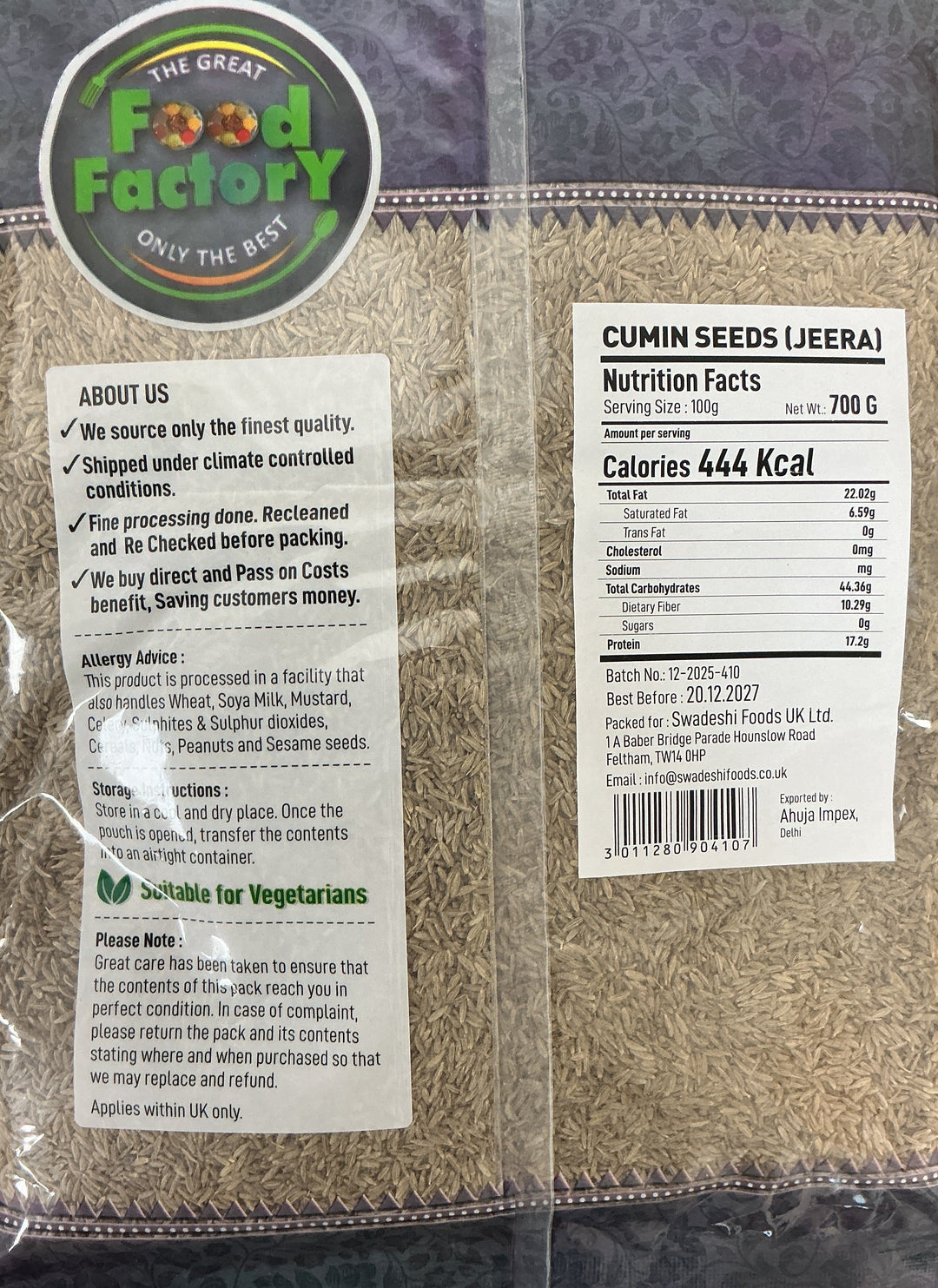 Cumin seeds