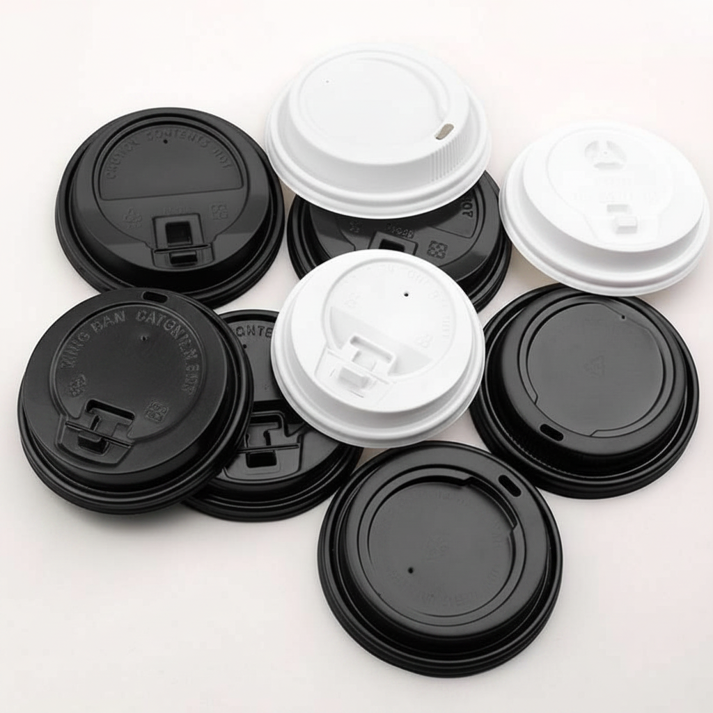 Pack of 1000 Disposable Lids for Coffee Cups Sizes: 8oz/12oz/16oz (80mm & 90mm)