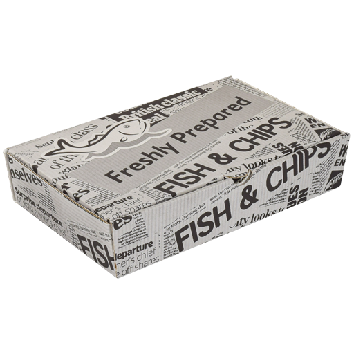 NewsPrint Fish & Chips Box Medium