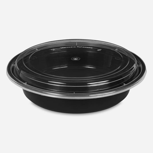 Black Base Container and Clear Lid