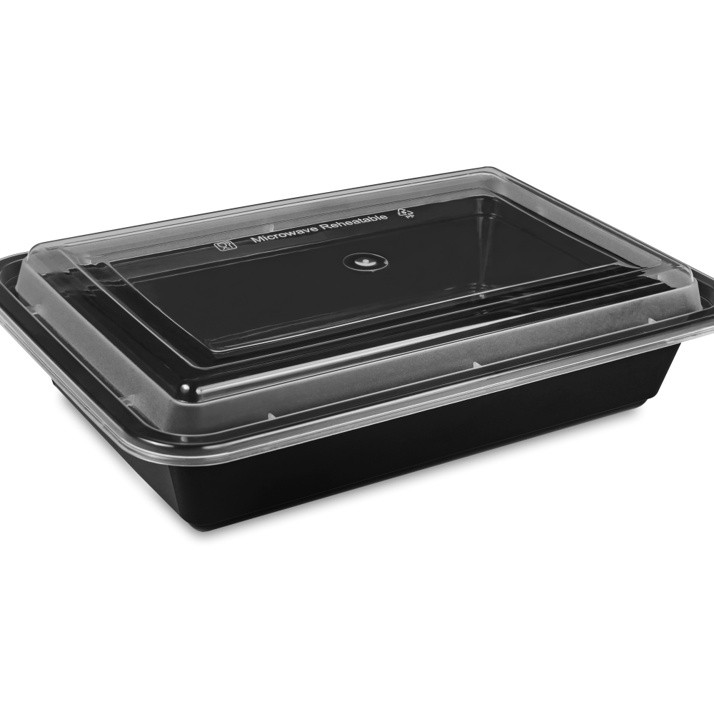 Black Base Container and Clear Lid