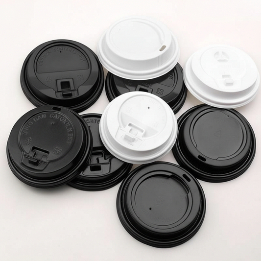 Pack of 1000 Disposable Lids for Coffee Cups Sizes: 8oz/12oz/16oz (80mm & 90mm)