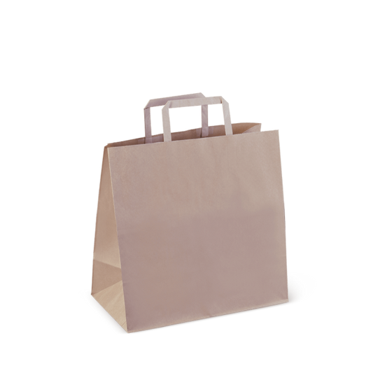 Small Flat Handle Paper Bag - 250pcs/box