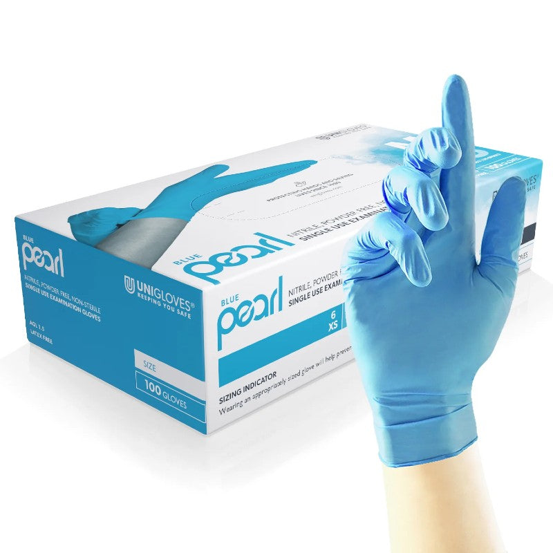 Powder Free Nitrile Gloves - 100 gloves
